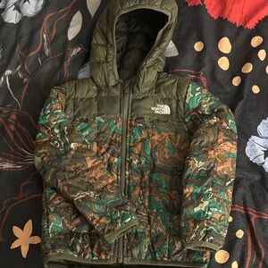 The North Face Kids Puffer Jacket - Green and Brown